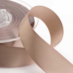 Taupe Double Face Satin Ribbon
