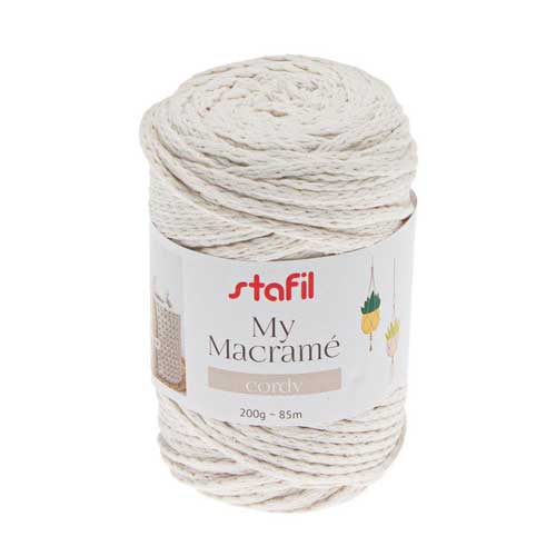 108075-02 - Macrame Cordy Yarn - Cream