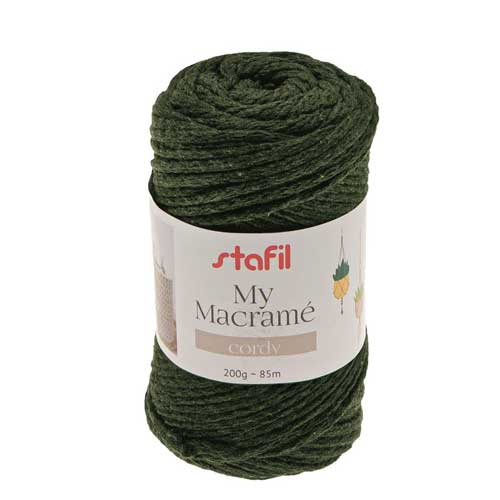 108075-29 - Macrame Cordy Yarn - Military Green