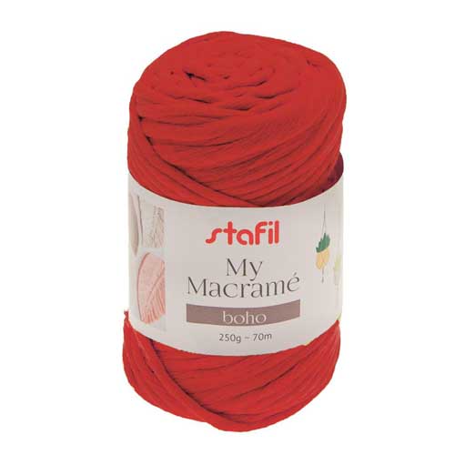 108076-14 - Macrame Boho Yarn - Red