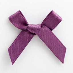 SB3T-7901 - Amethyst Satin Bow (3cm)