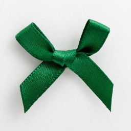 SB3T-7906 - Bottle Green Satin Bow (3cm)