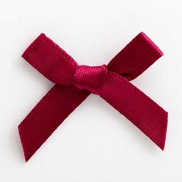 SB3T-7908 - Burgundy Satin Bow (3cm)