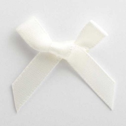 SB3T-7917 - Ivory Satin Bow (3cm)